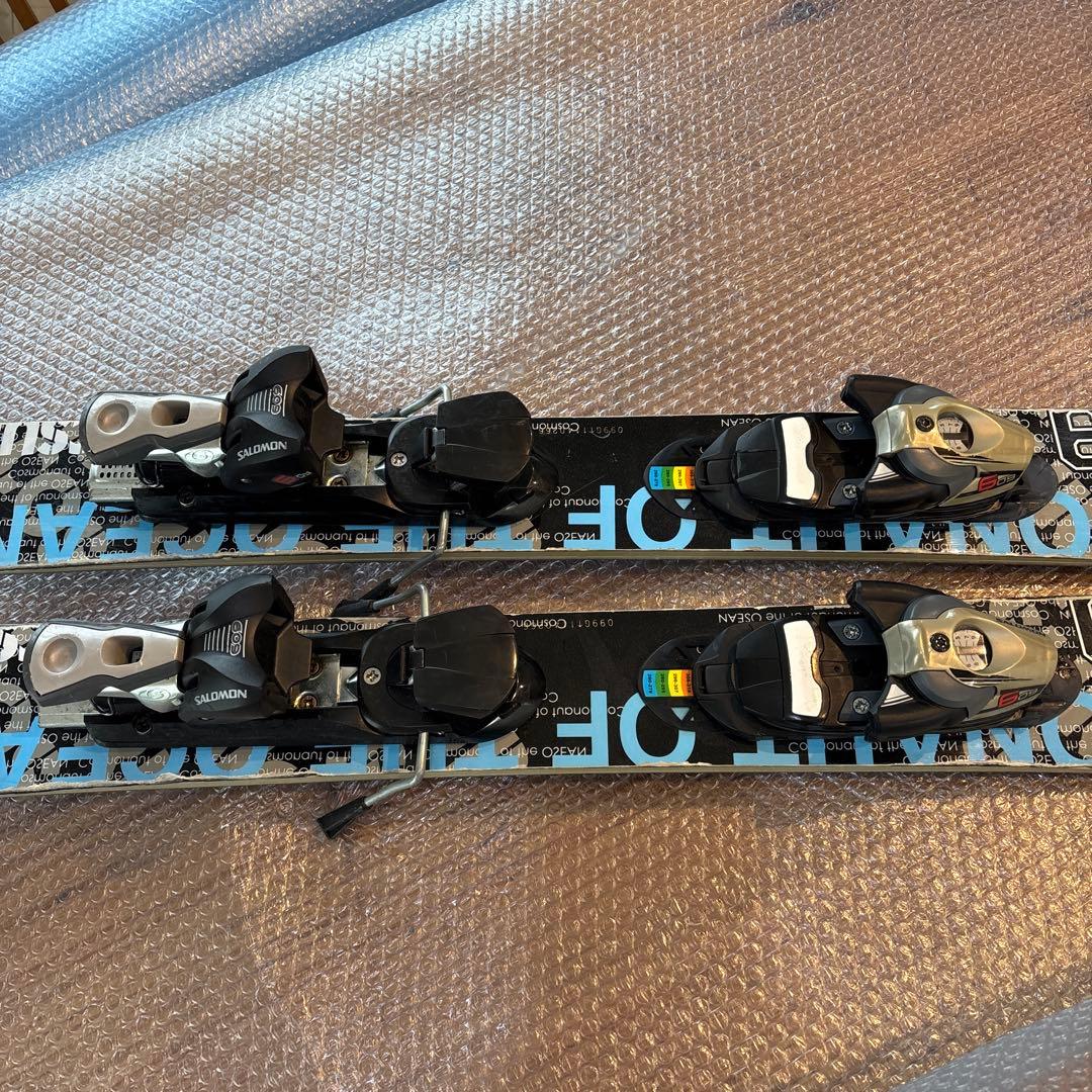 コスミックサーフ　サロモン　ショートスキー板　調整ビンディング付　工具不要