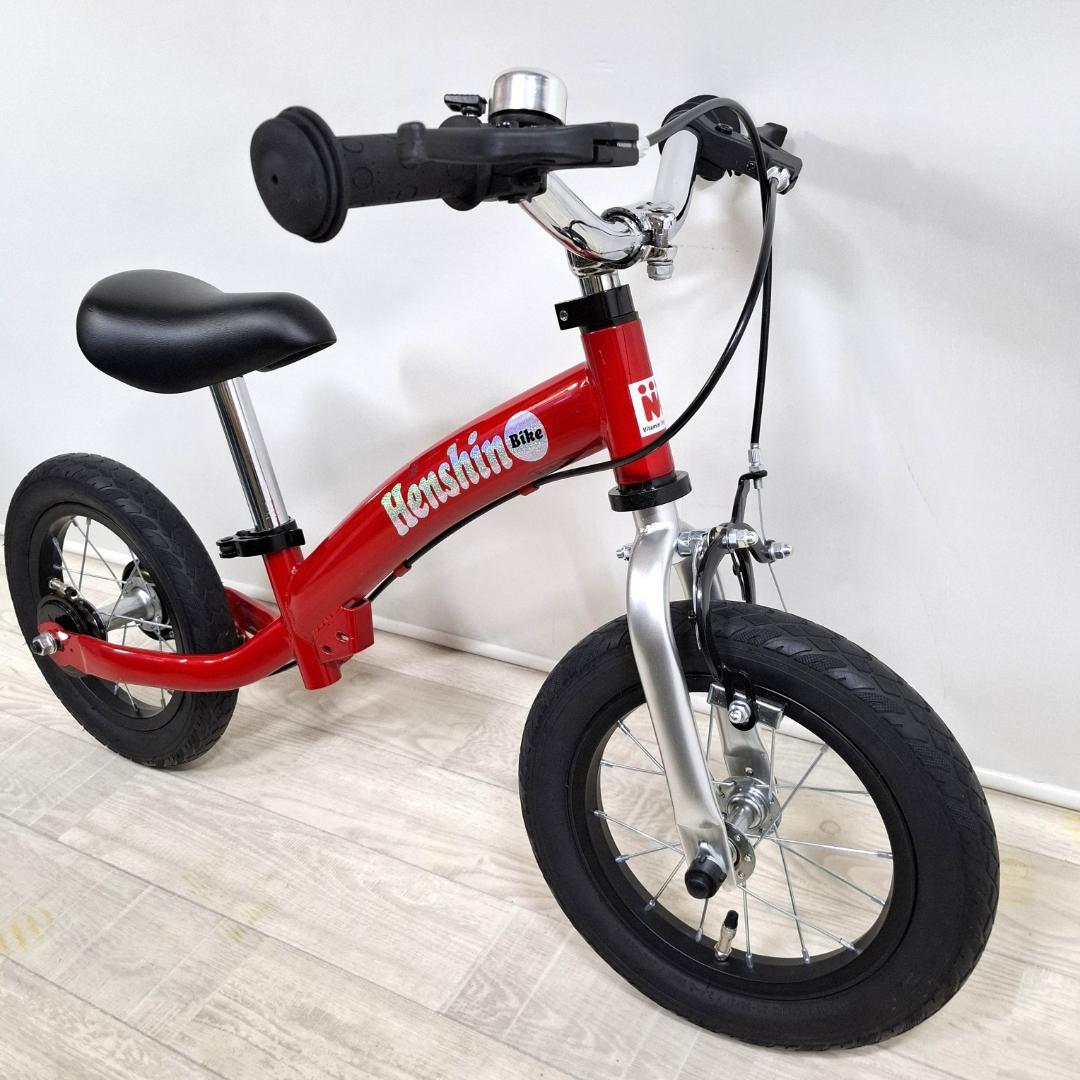 美品！★へんしんバイク2★12インチ★バランスバイク★スタンド付★未使用パーツ付