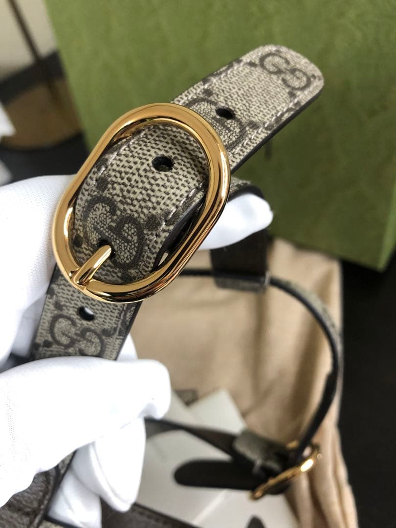 新品未使用 GUCCIグッチ ハーネス GG柄 インターロッキング Mサイズ