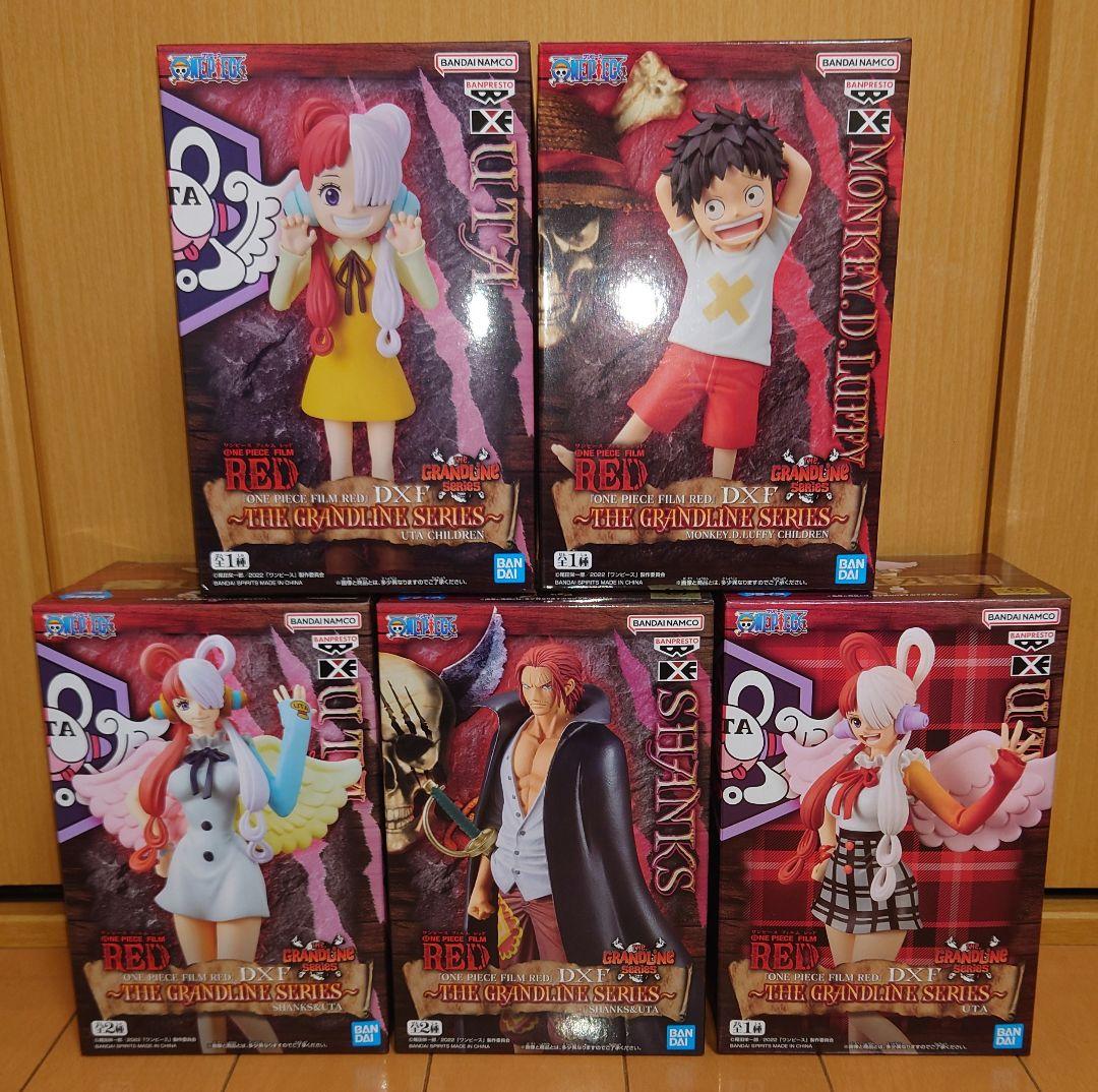 ワンピースDXFフィギュア　ルフィ＆シャンクス＆ウタ　5体セット