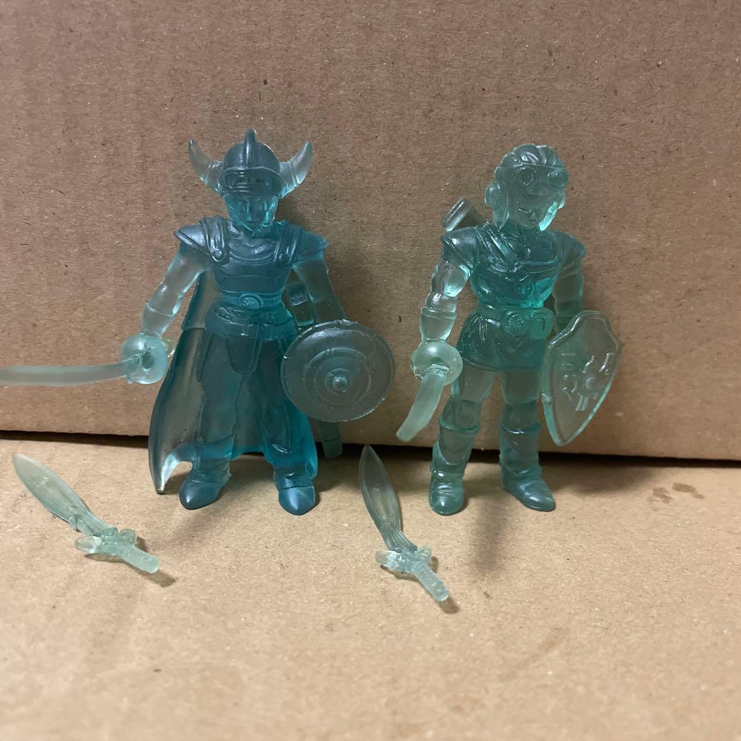 ドラゴンクエスト　勇者1と2 クリアゴム人形