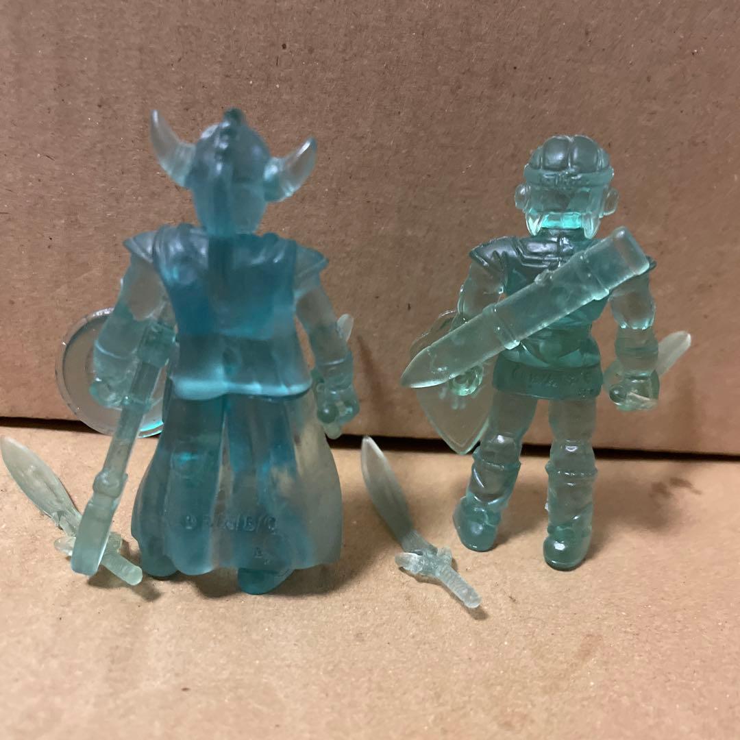 ドラゴンクエスト　勇者1と2 クリアゴム人形