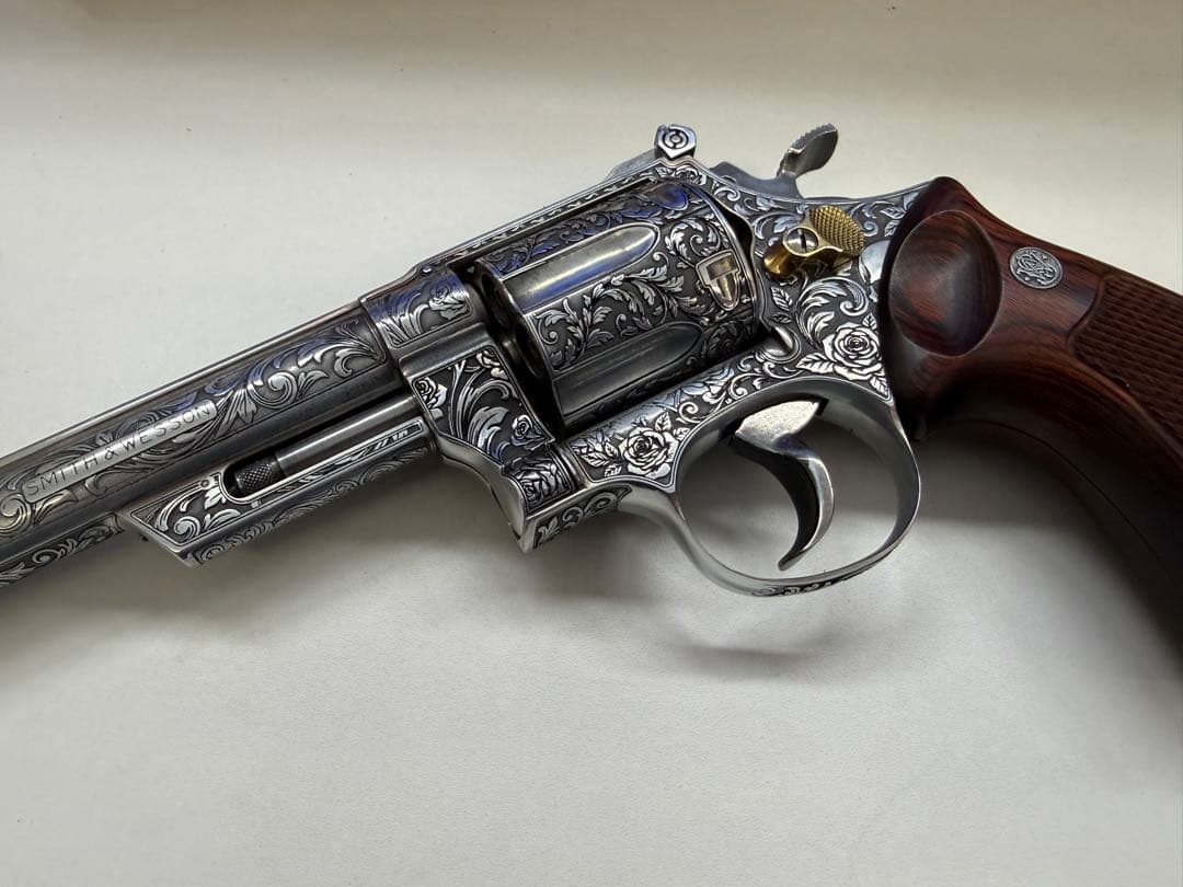 アラベスク彫刻 カスタム装飾モデル 観賞用 木製グリップ