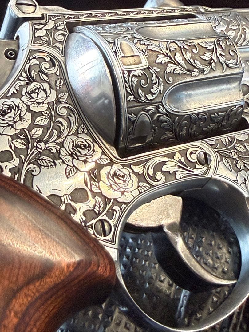 アラベスク彫刻 カスタム装飾モデル 観賞用 木製グリップ