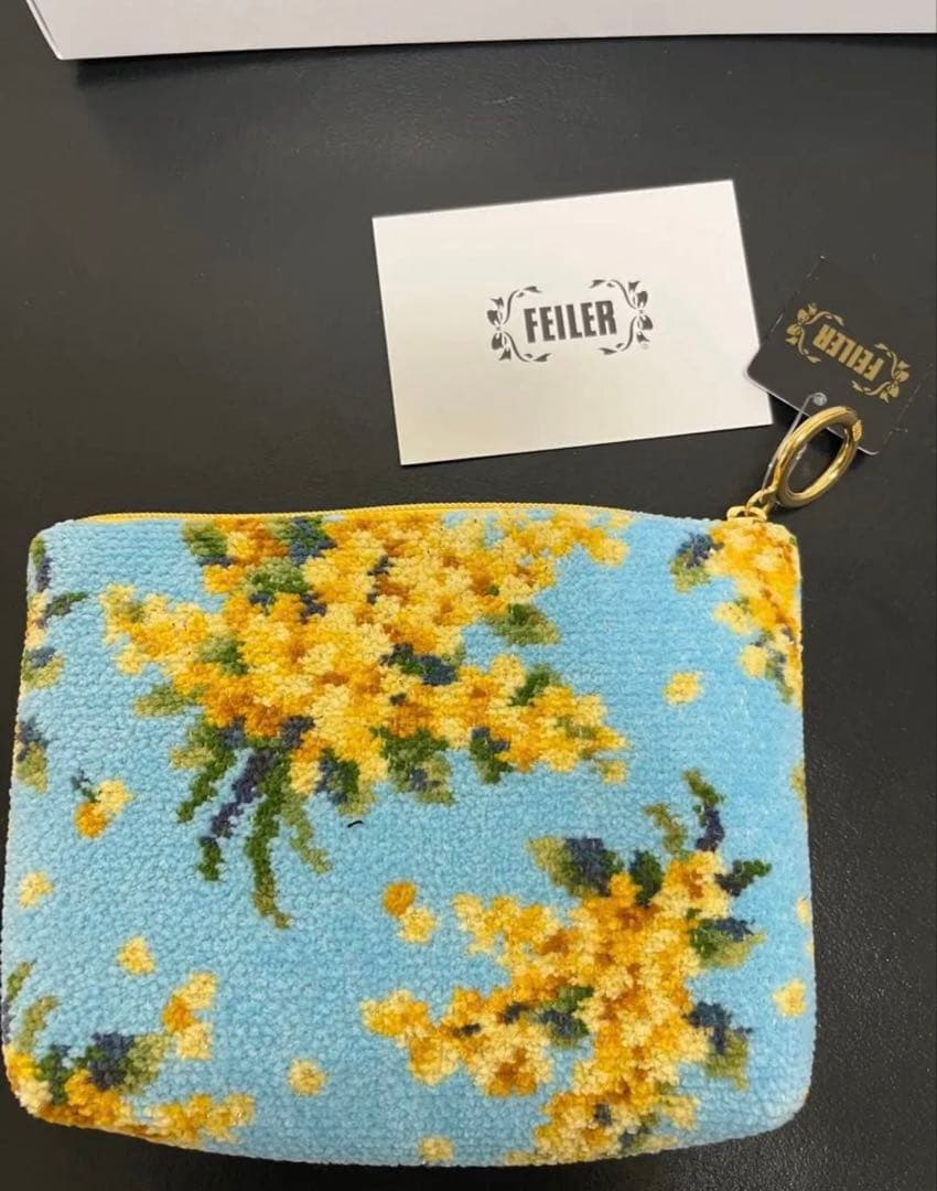 レモンジーナ様　フエイラー ミモザソラーレ タオルハンカチ　ゲストタオル　ポーチ