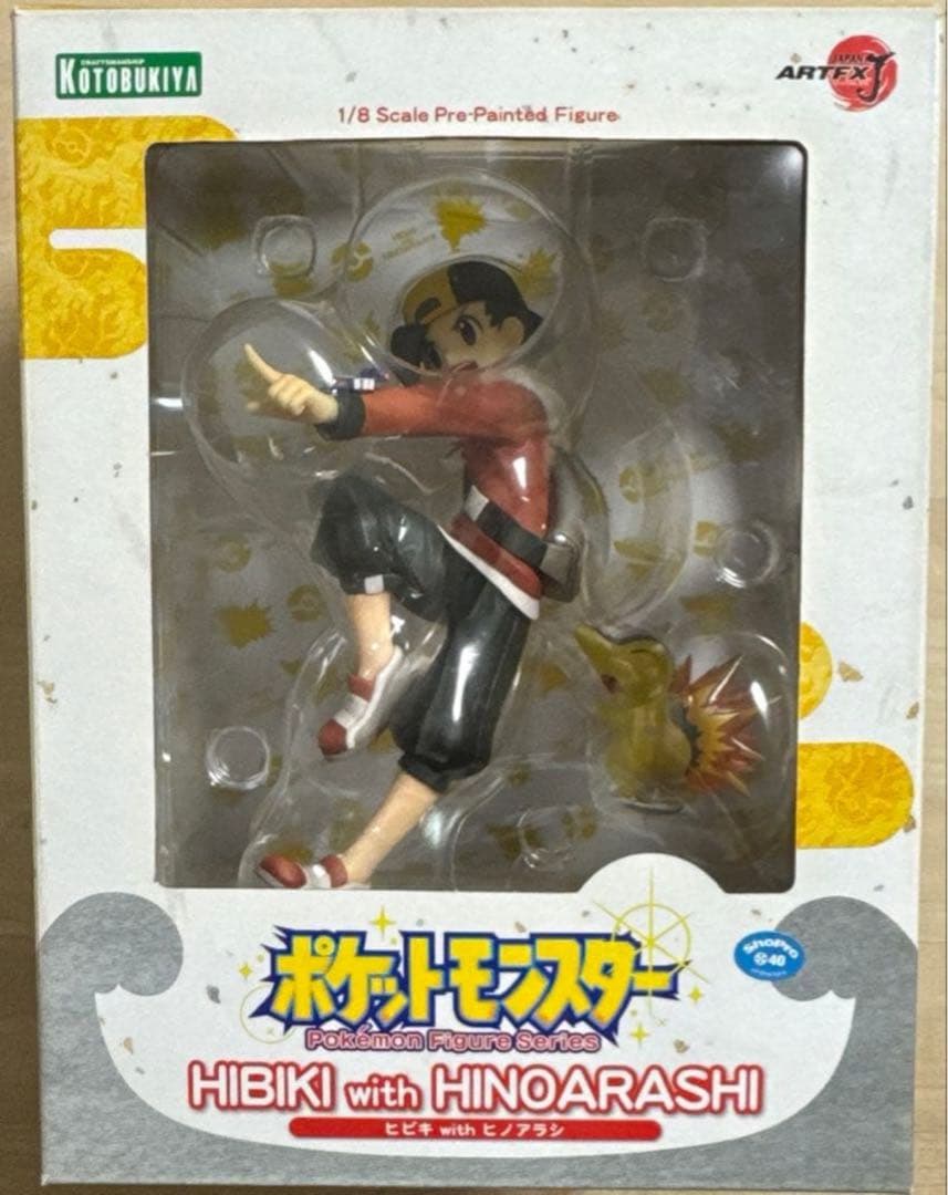 ARTFX J ポケットモンスター　ヒビキ with ヒノアラシ　フィギュア