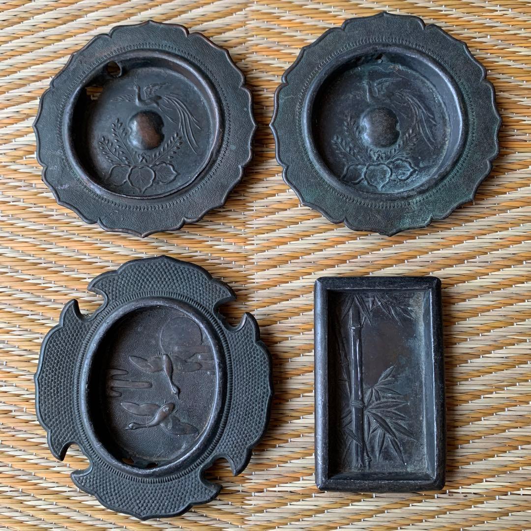 アンティーク 引手 金工 襖