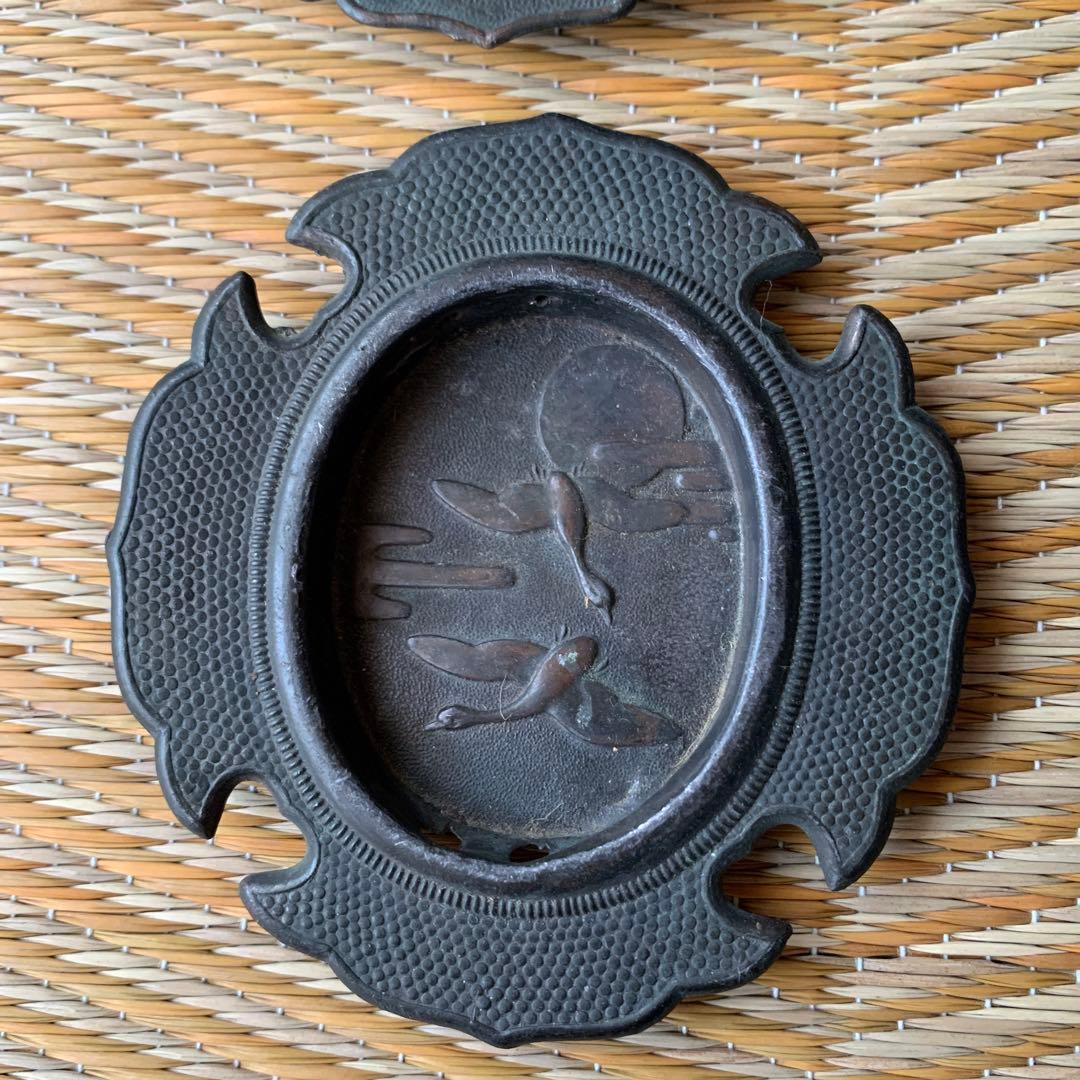 アンティーク 引手 金工 襖