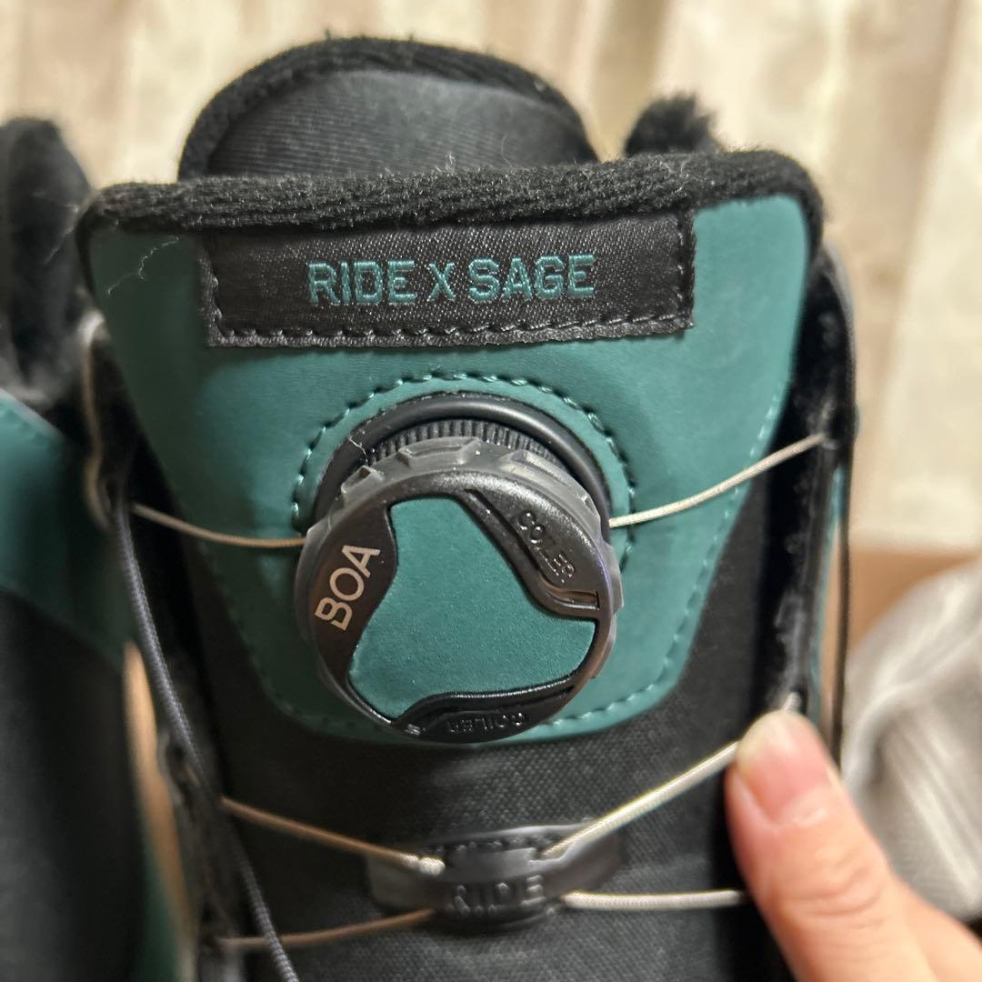 美品⭐︎RIDE SAGE BOAシステム　スノーボードブーツ 22センチ