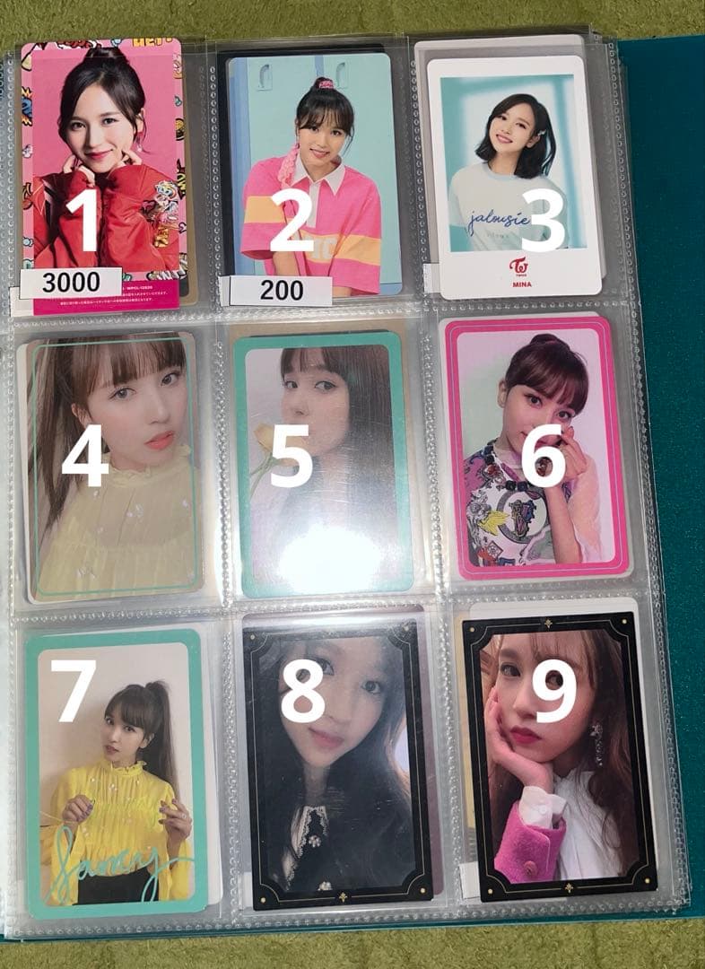 TWICE ミナ トレカ　バラ売り可能