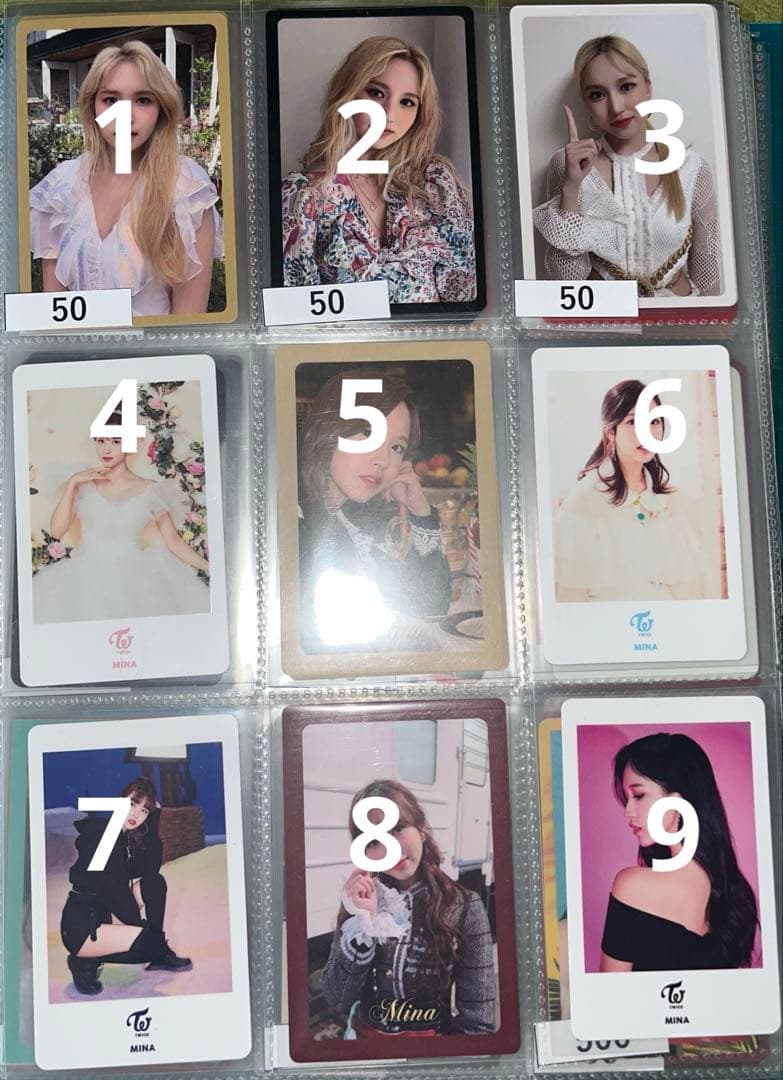 TWICE ミナ トレカ　バラ売り可能