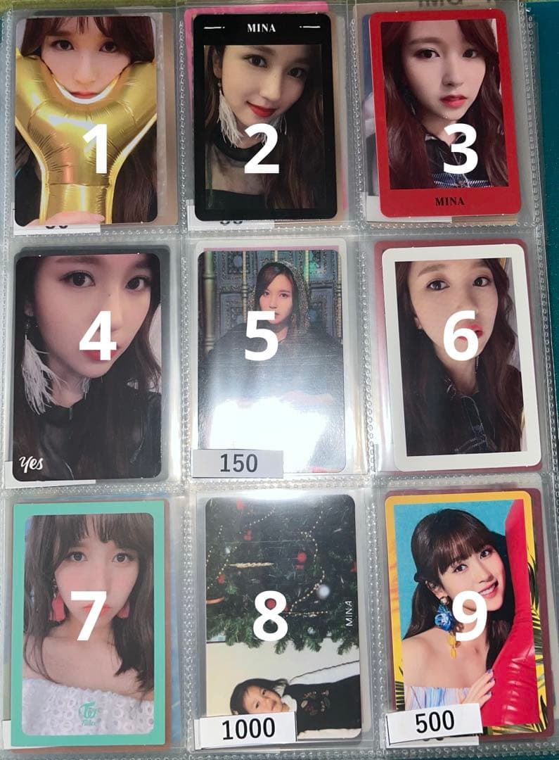 TWICE ミナ トレカ　バラ売り可能