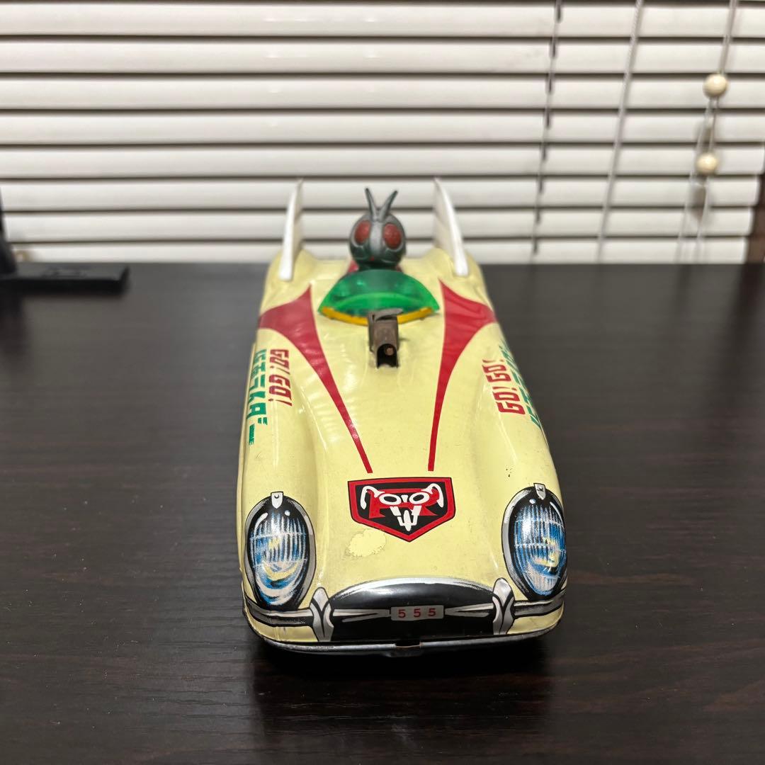 アオシン　ブリキ　Go! Go! 仮面ライダー 玩具　当時
