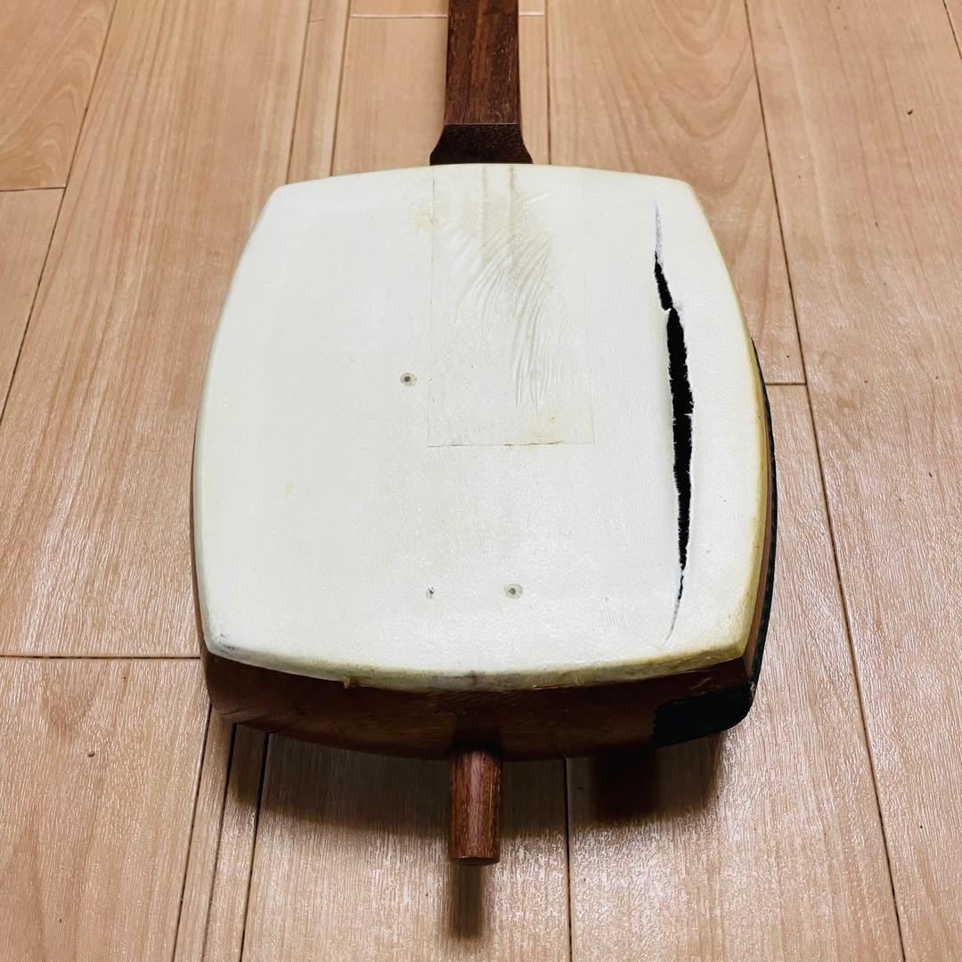 三味線　かりん　花林材　ハードケース付　現状品