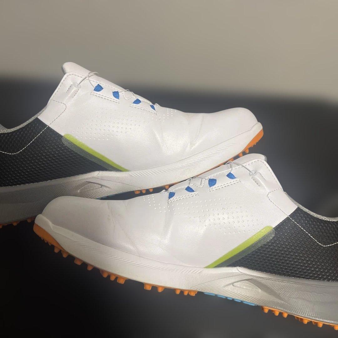 【２回使用】フットジョイ　FJ ゴルフシューズ　28㎝　軽量　スポーツ　ホワイト