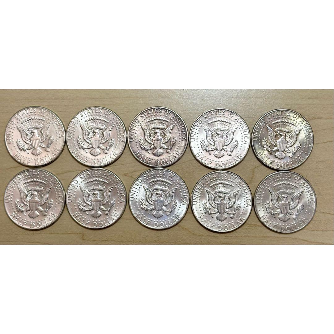 ケネディ ハーフダラー 1964年 10枚 銀貨 シルバー 銀品位90