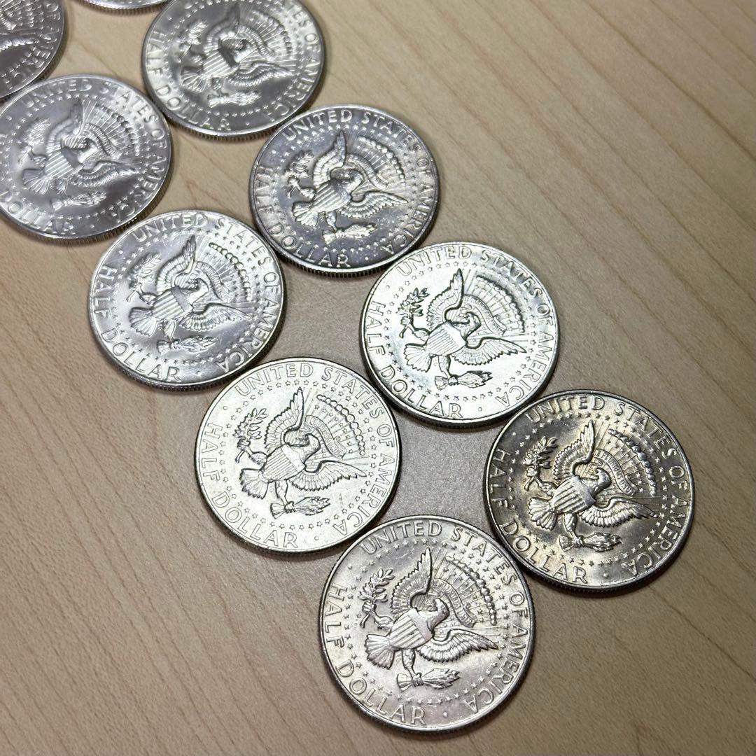 ケネディ ハーフダラー 1964年 10枚 銀貨 シルバー 銀品位90