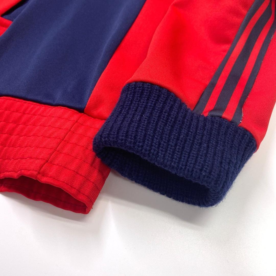 70s adidas トラックジャケット ジャージ レッド 赤 フランス製