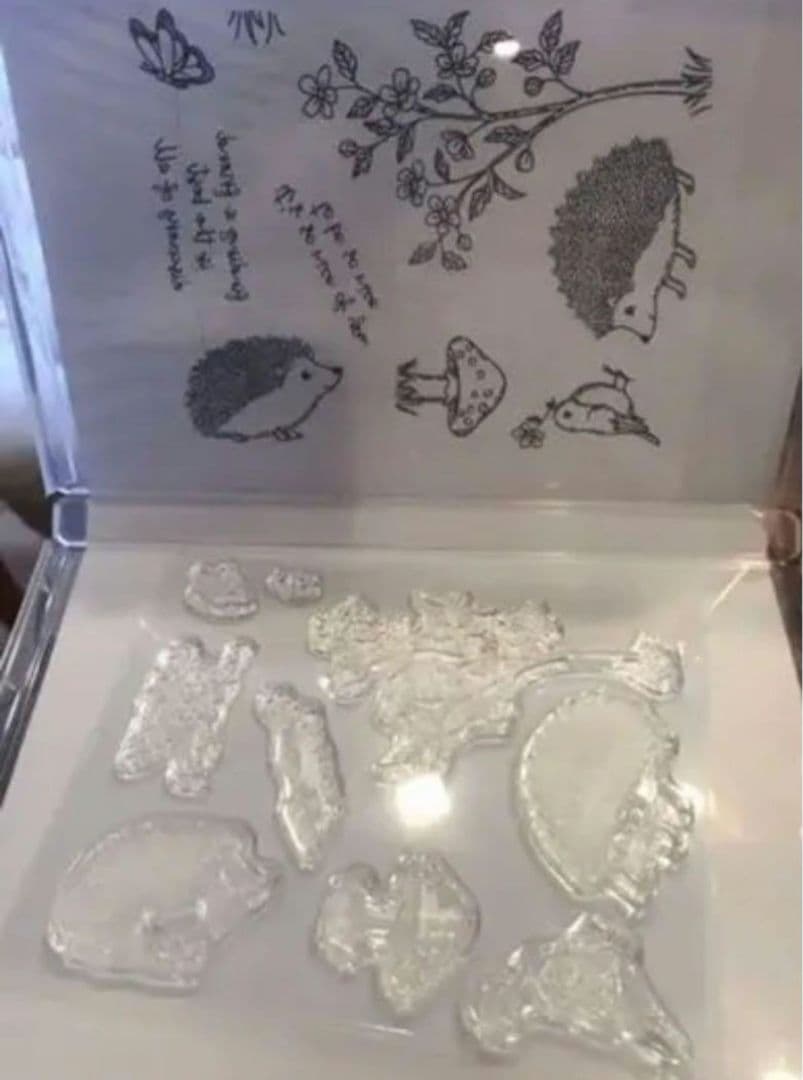 未使用　スタンピンアップ　happy hedgehogs セット