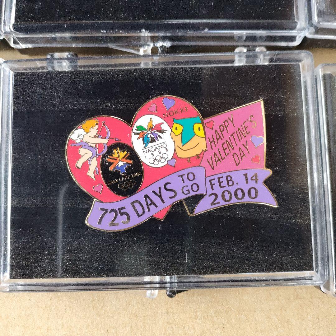 リンゴ　長野オリンピック ソルトレイクオリンピック ピンズ コラボピンバッジ