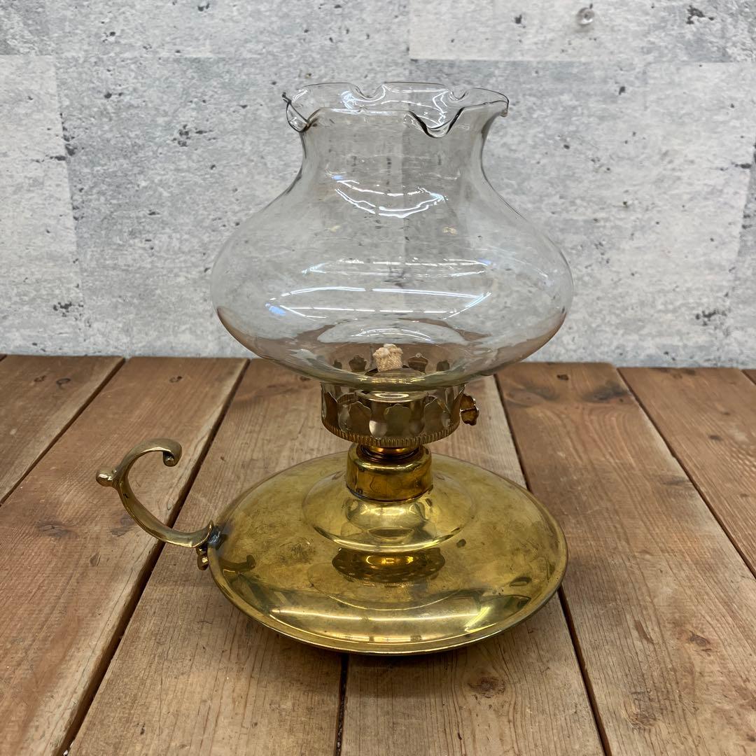 ビンテージ レトロ ガラス製 ランタン オイルランプ ガラスランプ 照明器具