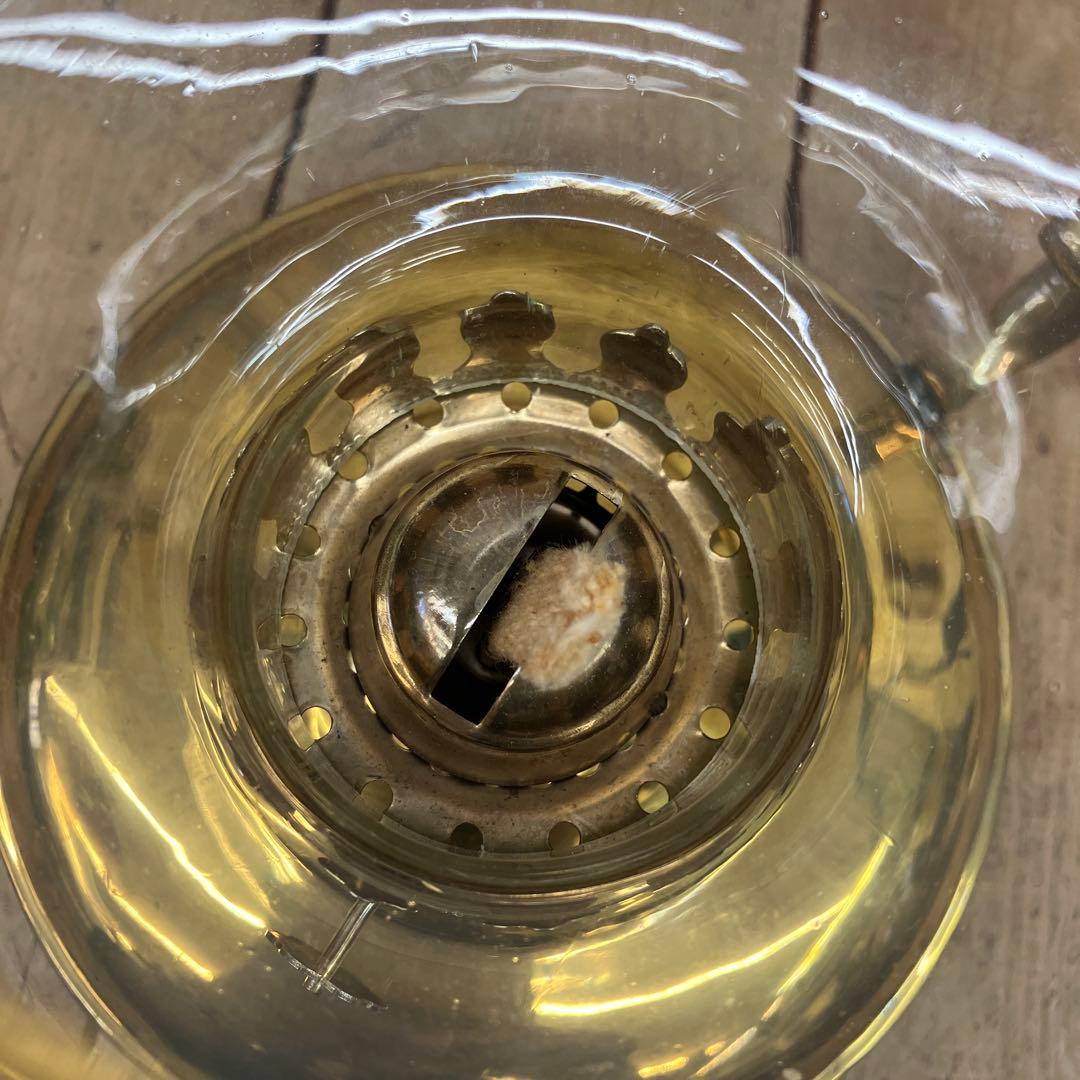 ビンテージ レトロ ガラス製 ランタン オイルランプ ガラスランプ 照明器具