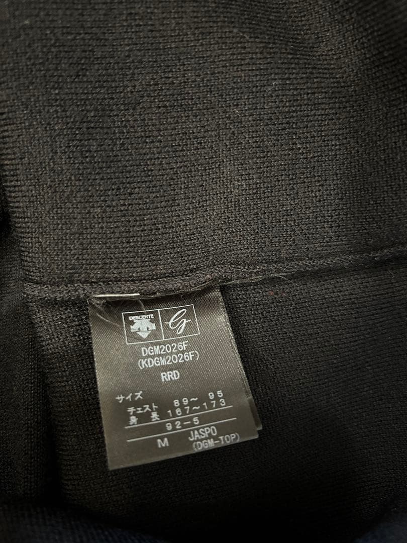 【美品】デサントゴルフ　タートルネック ストライプ