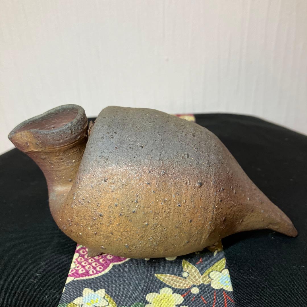 鴨徳利　アンティーク　骨董品　一輪挿し　酒器