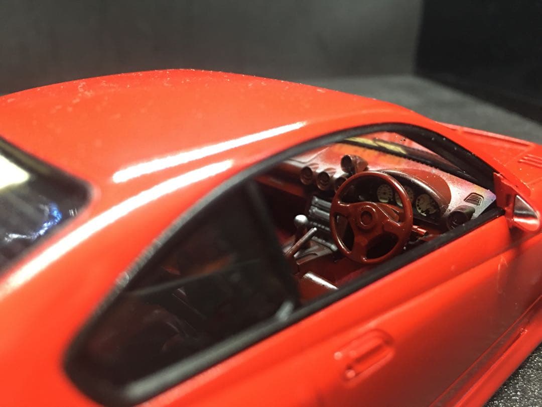 旧車プラモデル完成品1／２４アオシマs15シルビア