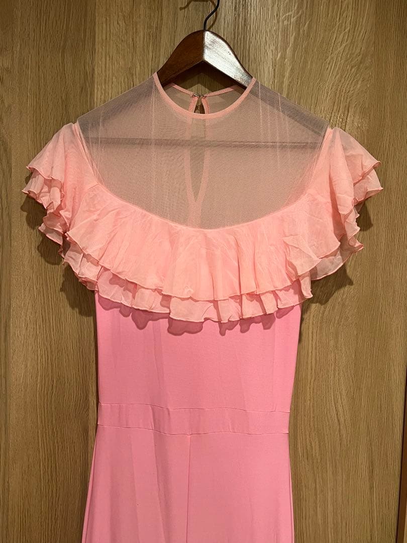 社交ダンス　クリスアンクローバー ピンク　ワンピース