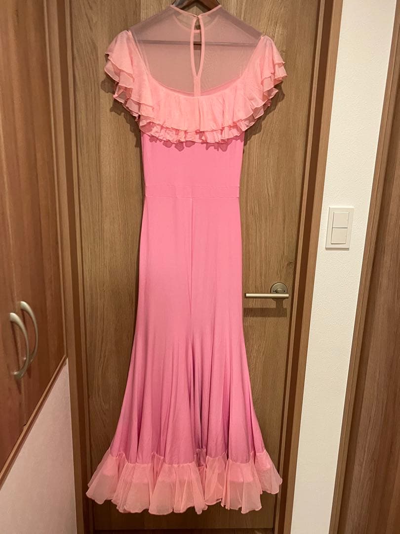 社交ダンス　クリスアンクローバー ピンク　ワンピース