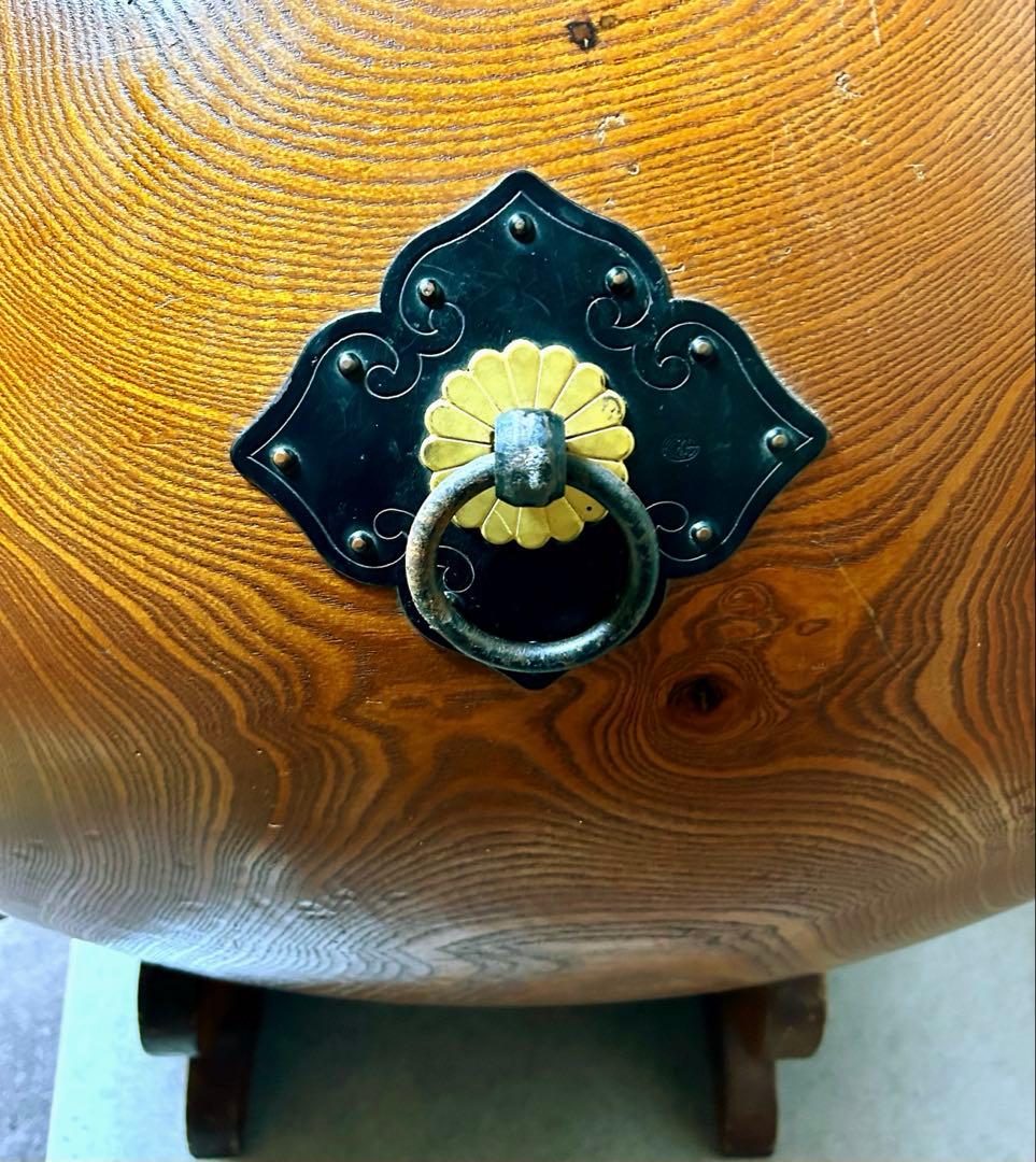 【✨値下げ中】長胴太鼓1尺5寸　天然木くり抜き