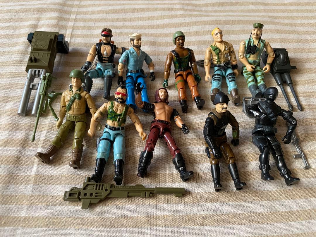 【G.I.ジョー】ミリタリーフィギュア 10体セット 武器付き