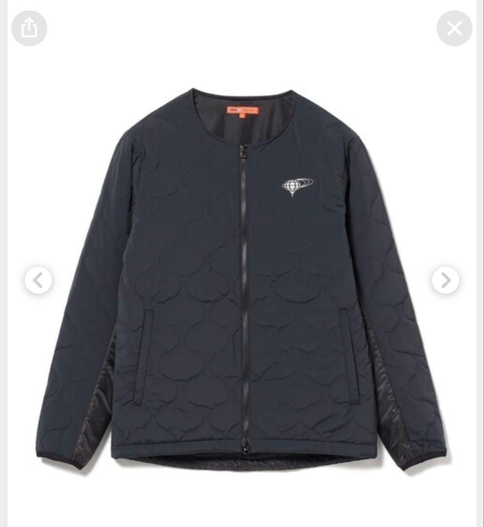 BEAMSGOLFORANGELABELウェーブキルトパデッドストレッチブルゾン