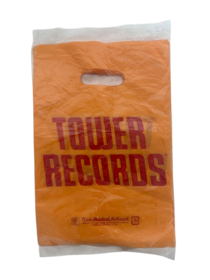 TOWER RECORDS ショッピングバッグ オレンジ　80枚