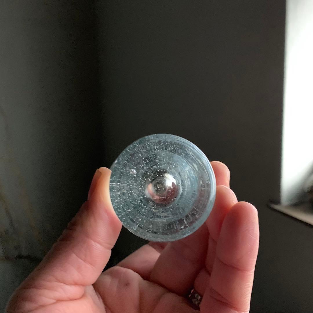 気泡のあるグラス 昭和レトロ 古道具 アンティーク 琉球ガラス？