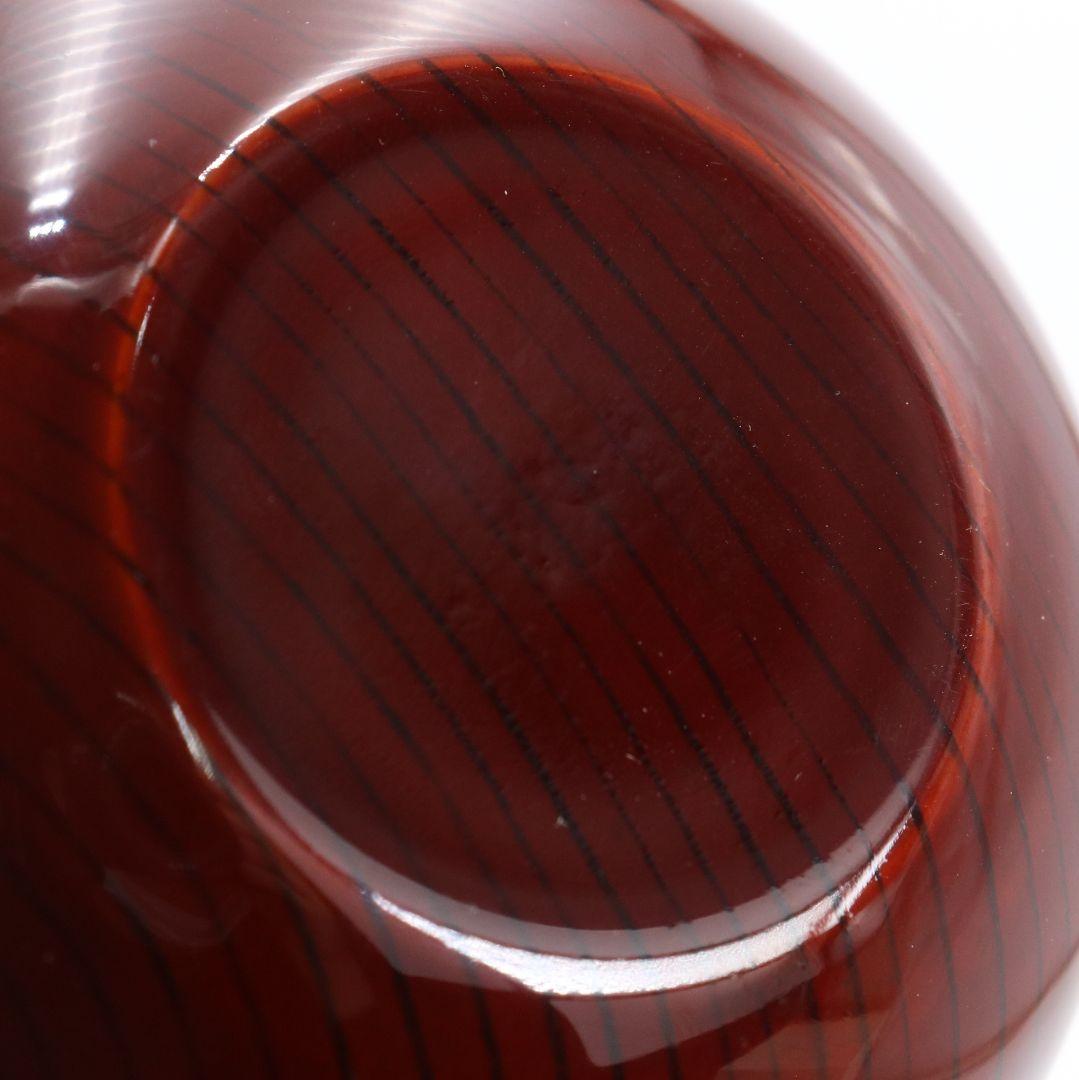 中谷秀斎作 老松 薄茶器 溜真塗 山中塗 茶道具 共箱　V986