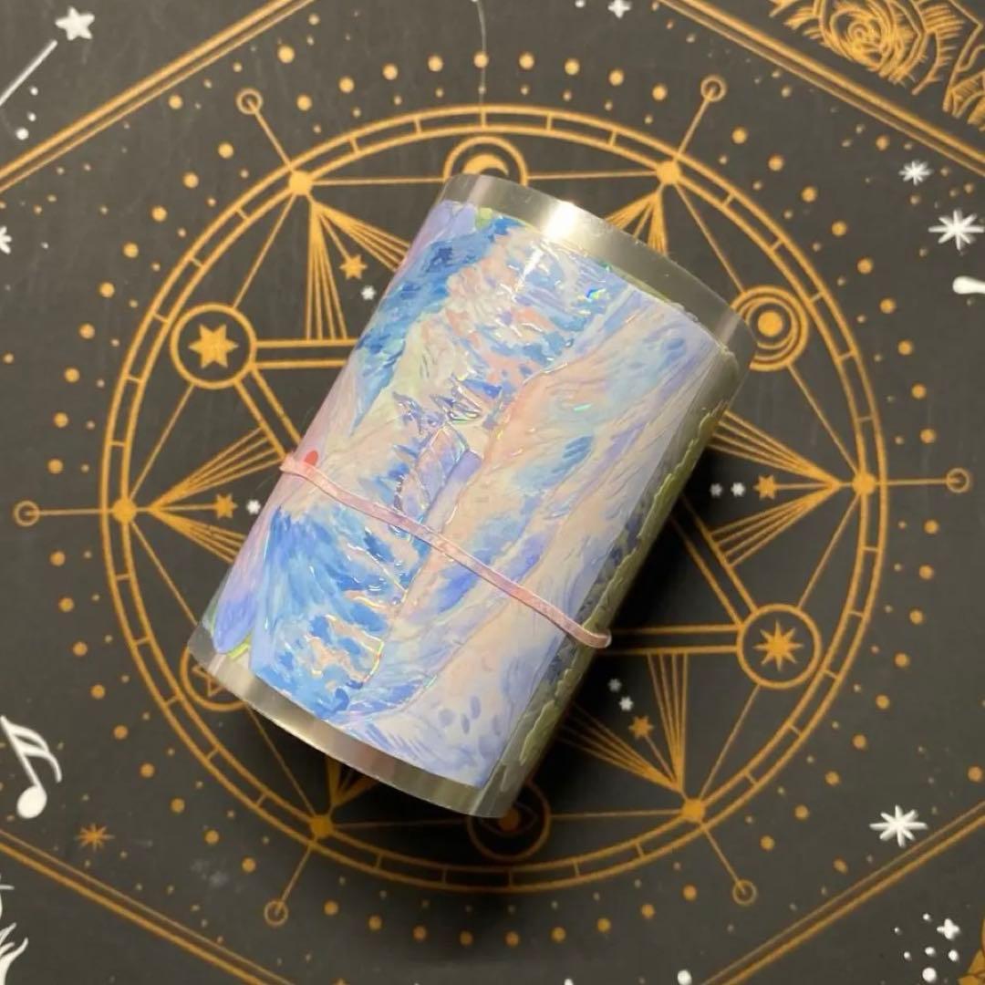 【9263】海外　マステ　中古巻　貝殻光マスキングテープ　四季　装飾系