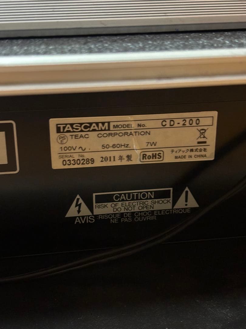 PA CDデッキ　TASCAM CD200
