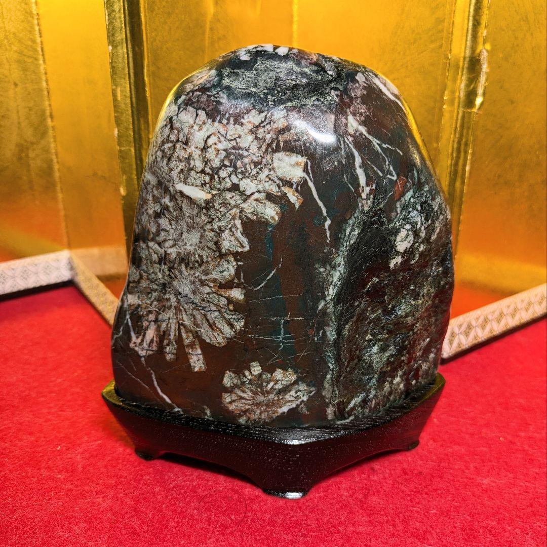 菊花石 岐阜県根尾谷産2.0㌔ 鑑賞石 観賞石 水石 盆石 天然石 置物