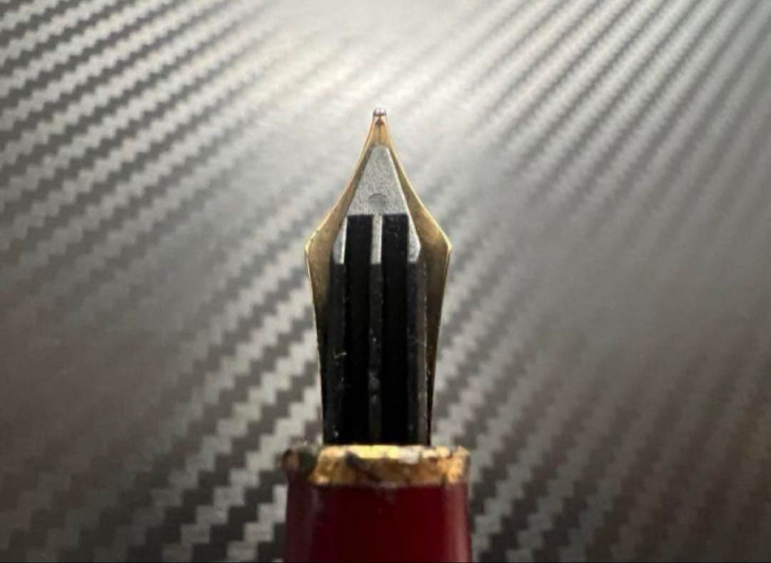 モンブラン 万年筆 マイスターシュテュック 144 F 細字 ボルドー 全金