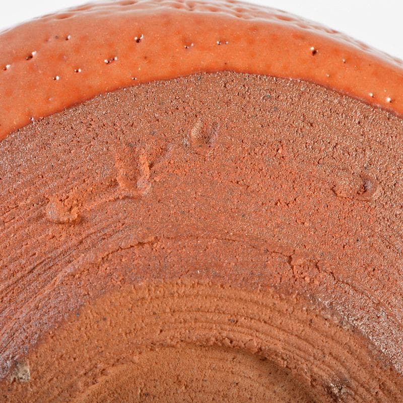 藤原敬介（恭介）作　桃の里窯　備前市の茶碗　鵬雲斎極め箱二重箱　F　R6223