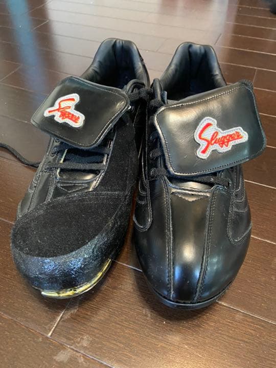 ★【未使用】スラッガー　スパイク　27.5cm　黒★