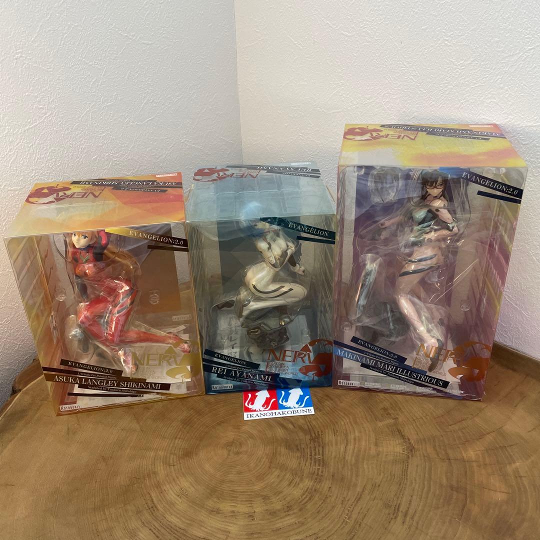 壽屋　エヴァンゲリオン　フィギュア　アスカ　綾波レイ　マリ　新品　未開封　セット