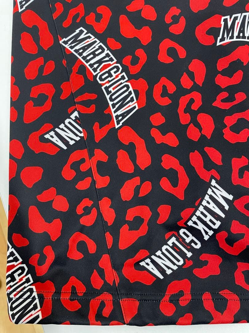 14767.2 MARK & LONA 赤×黒　長袖シャツ　サイズL