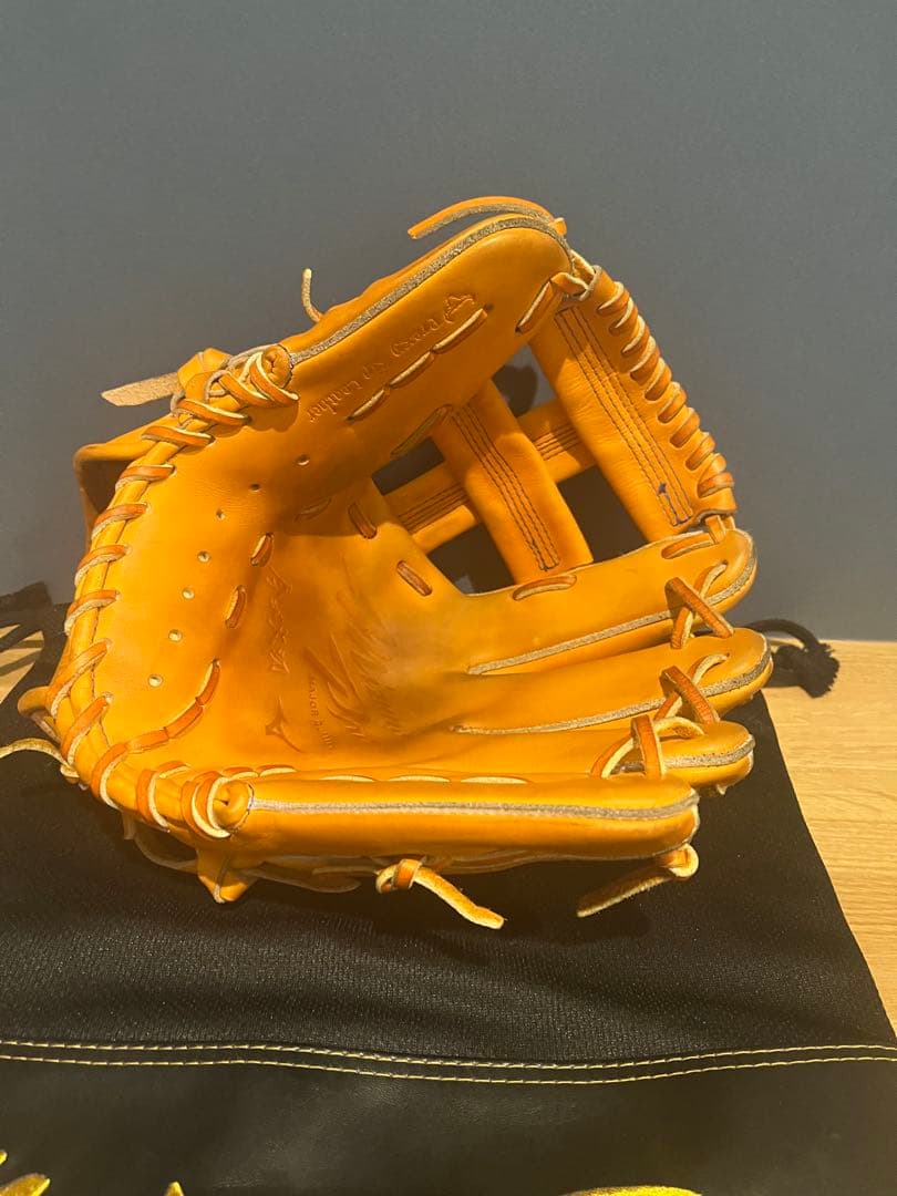 逆巻き　石井琢朗　TMモデル　ミズノプロ硬式野球グローブ オレンジ