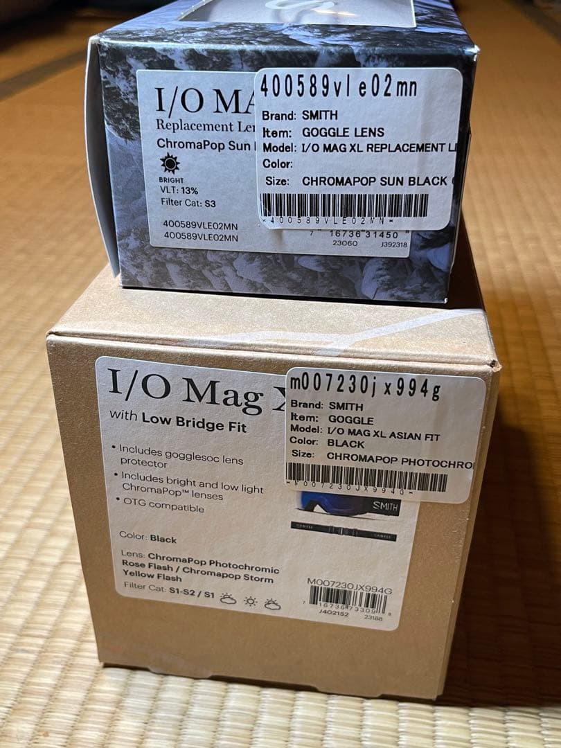 SMITH I/O MAG XL 調光 アジアンフィット 交換レンズ付