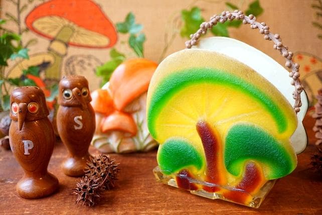 希少 Lucite Mushroom ヴィンテージ マッシュルーム 雑貨 キノコ