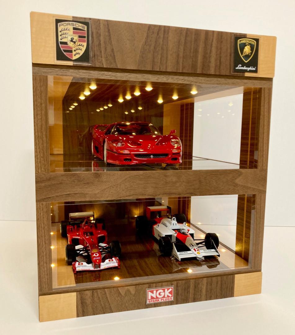 たけし・1/18展示6台可・3層式ディスプレーBOX/ネオジオラマ