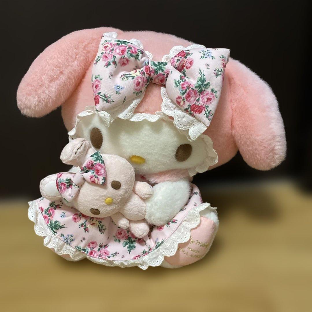 マイメロディ × ローラアシュレイ コラボ ぬいぐるみ 30cm 美品 激レア